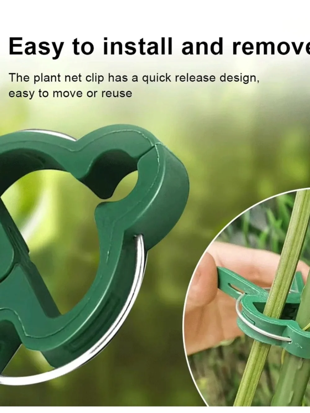 80 plant support clips of 2 different sizes